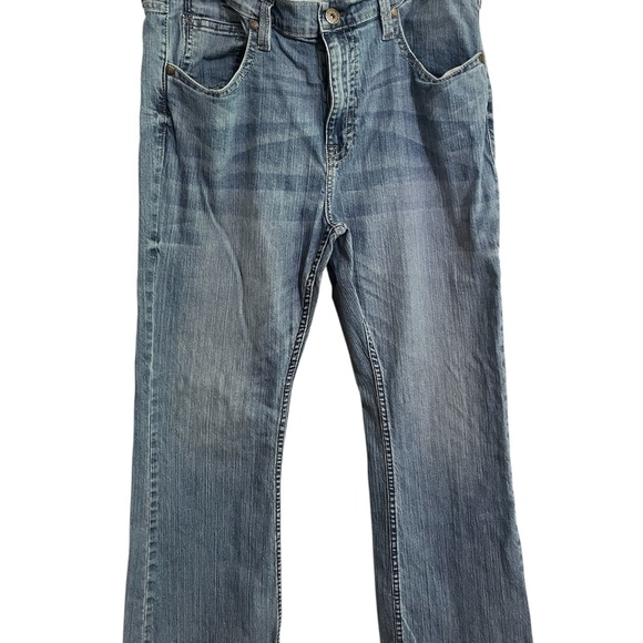Cody James Blue Relaxed Fit Jeans with Subtle Fading - Picture 1 of 3